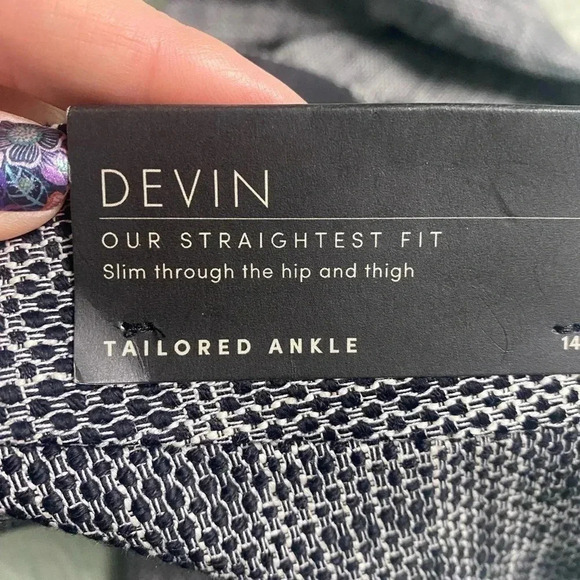 Ann Taylor Size 14 Tailored Ankle Pant Devin Straight Fit NWT New Career - Picture 4 of 10